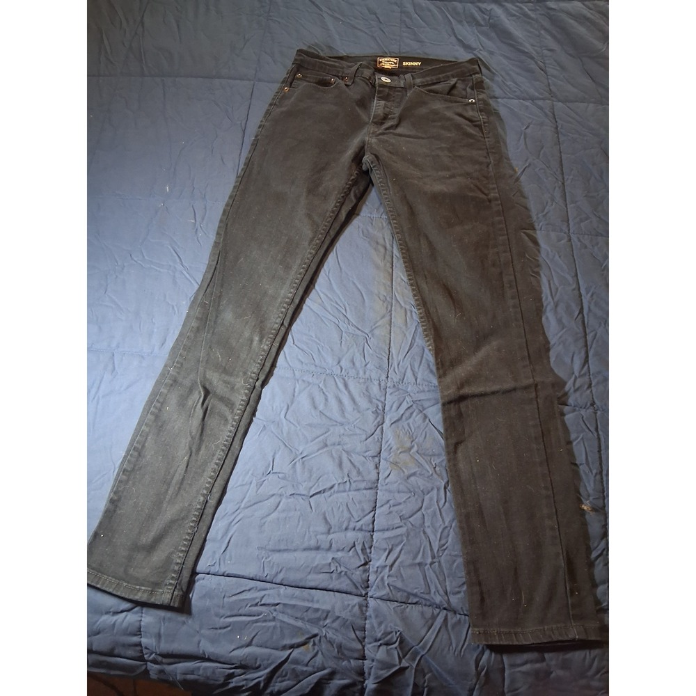Signature by Levi Strauss Gold Mens Skinny Jeans Black W30 L32 94175-0155‎